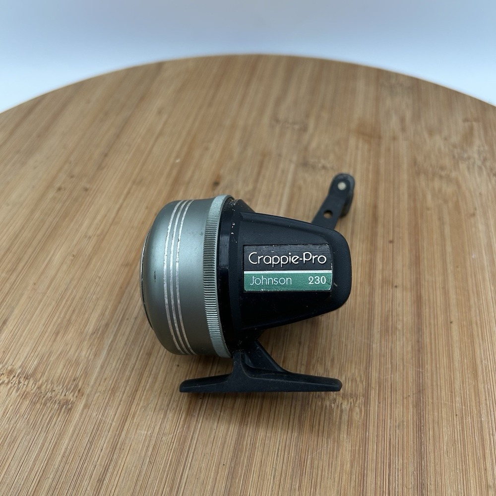 Vintage Johnson Crappie Pro 230 casting reel made in USA‎